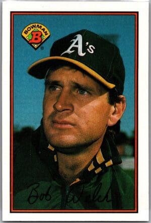 1989 Bowman Oakland Athletics #186 Bob Welch