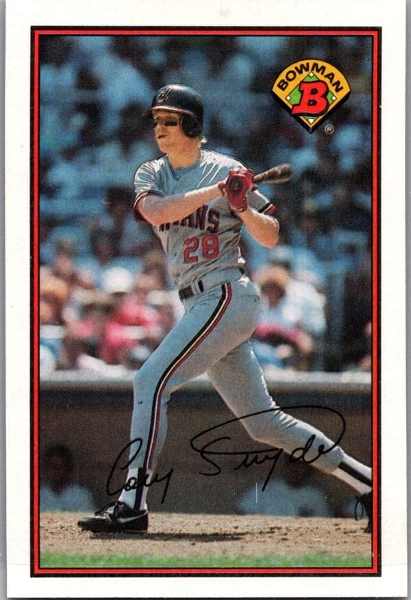 _10 1989 Bowman Cleveland Indians #89 Cory Snyder