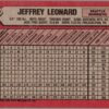 1989 Bowman Seattle Mariners #218 Jeffrey Leonard