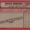 1989 Bowman Pittsburgh Pirates #420 Austin Manahan RC Rookie