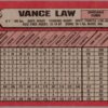 1989 Bowman Chicago Cubs #293 Vance Law