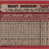 1989 Bowman Baltimore Orioles #18 Brady Anderson
