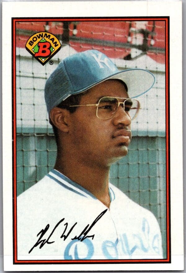 1989 Bowman Kansas City Royals #127 Hugh Walker RC Rookie