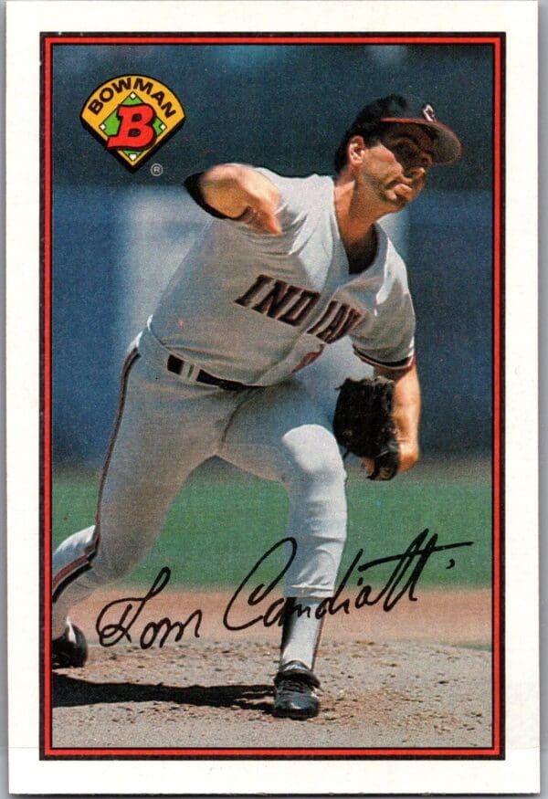 1989 Bowman Cleveland Indians #80 Tom Candiotti