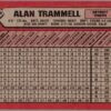 1989 Bowman Detroit Tigers #105 Alan Trammell