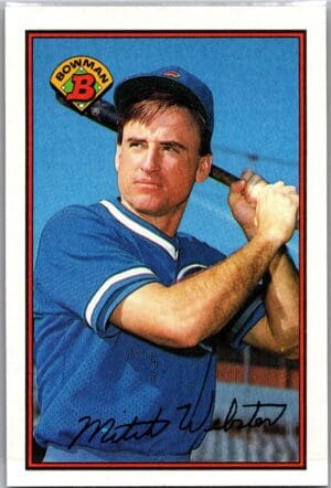1989 Bowman Chicago Cubs #296 Mitch Webster