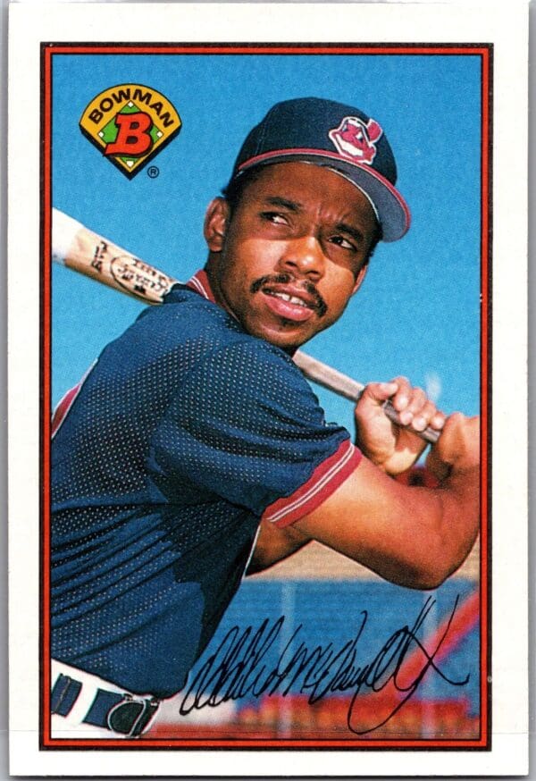 1989 Bowman Cleveland Indians #90 Oddibe McDowell
