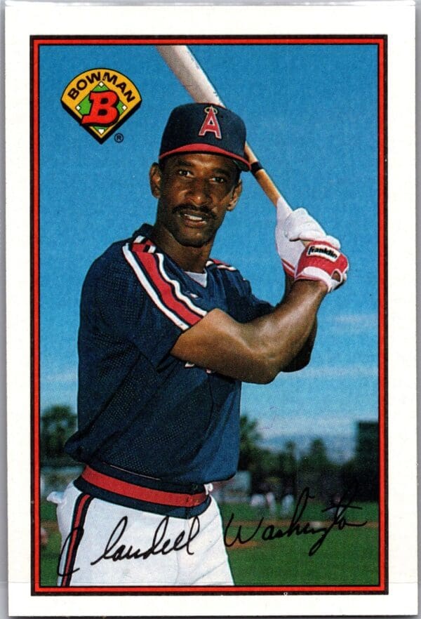 1989 Bowman California Angels #52 Claudell Washington
