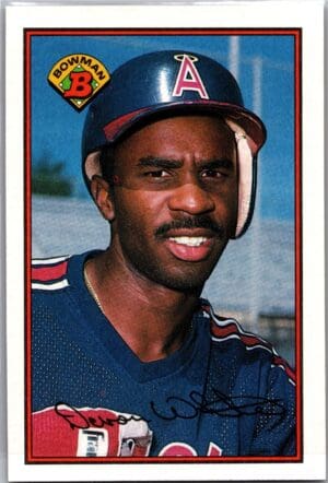 _10 1989 Bowman California Angels #54 Devon White