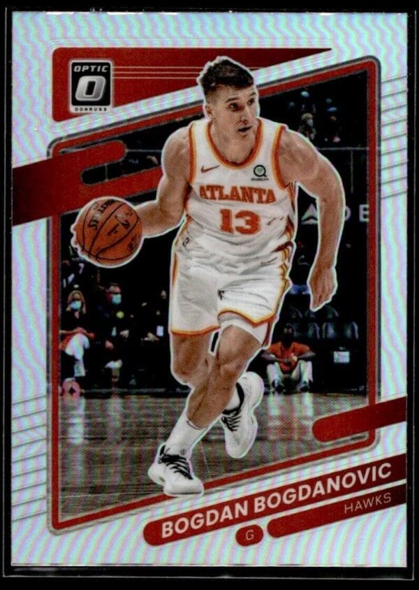 2021 Donruss Optic Atlanta Hawks #32 Bogdan Bogdanovic Holo