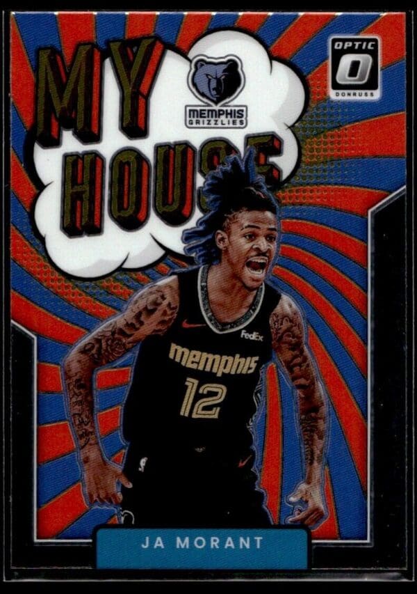 _10 2021 Donruss Optic My House Memphis Grizzlies #12 Ja Morant