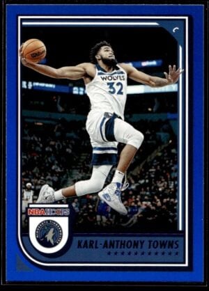 2022 NBA Hoops Minnesota Timberwolves #195 Karl-Anthony Towns Blue