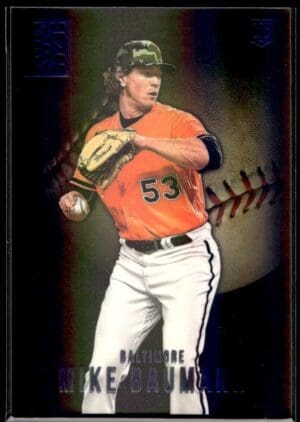 2022 Panini Capstone Baltimore Orioles #6 Mike Baumann RC Rookie Blue Foil