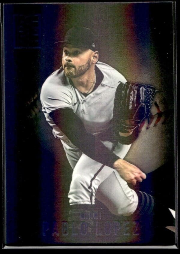 2022 Panini Capstone Miami Marlins #85 Pablo Lopez Blue Foil