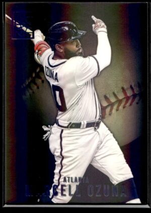 2022 Panini Capstone Atlanta Braves #62 Marcell Ozuna Blue Foil