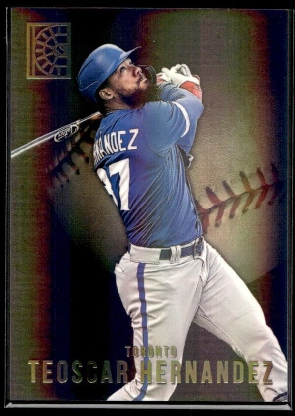 2022 Panini Capstone Toronto Blue Jays #63 Teoscar Hernandez Gold foil