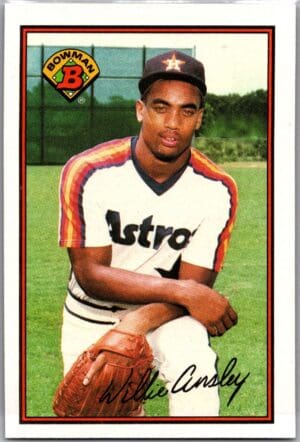 1989 Bowman Houston Astros #332 Willie Ansley RC Rookie