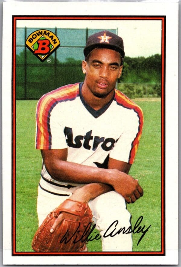 1989 Bowman Houston Astros #332 Willie Ansley RC Rookie