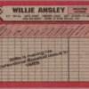 1989 Bowman Houston Astros #332 Willie Ansley RC Rookie