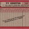 1989 Bowman Chicago Cubs #289 Ty Griffin RC Rookie
