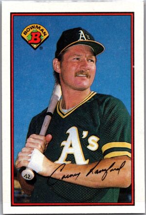 1989 Bowman Oakland Athletics #198 Carney Lansford