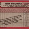 1989 Bowman Cleveland Indians #75 Kevin Wickander RC Rookie