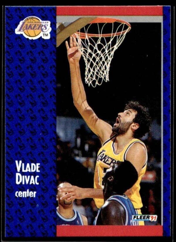 1991 Fleer Los Angeles Lakers #97 Vlade Divac