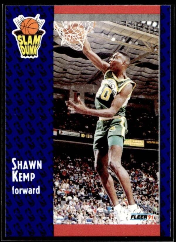 1991 Fleer Seattle SuperSonics #231 Shawn Kemp