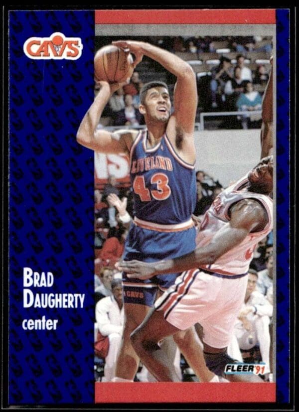 1991 Fleer Cleveland Cavaliers #34 Brad Daugherty