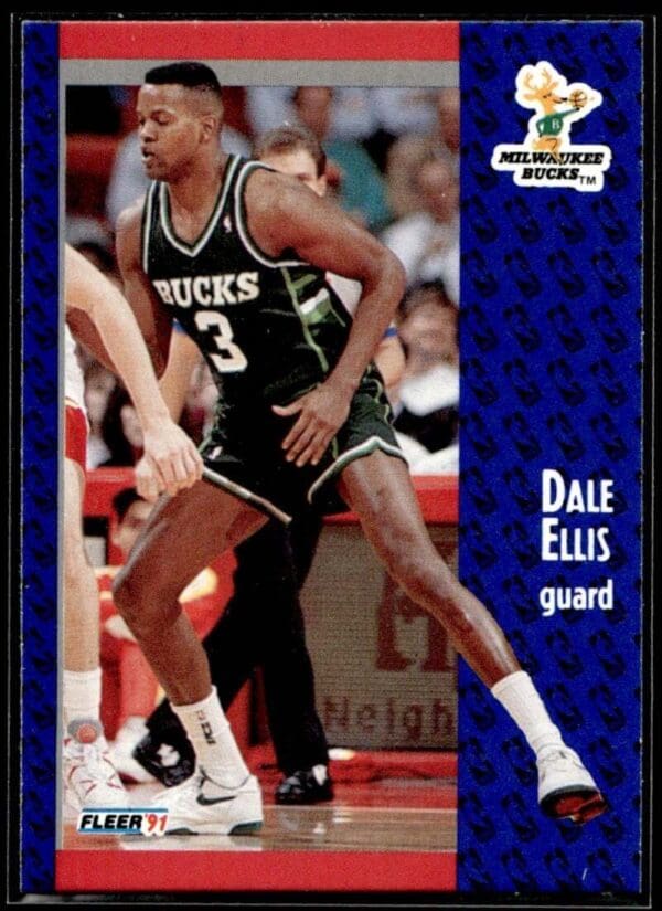_10 1991 Fleer Milwaukee Bucks #114 Dale Ellis