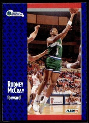 1991 Fleer Dallas Mavericks #46 Rodney McCray