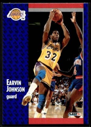 1991 Fleer Los Angeles Lakers #100 Magic Johnson