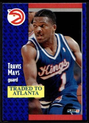 1991 Fleer Atlanta Hawks #177 Travis Mays