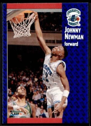 1991 Fleer Charlotte Hornets #23 Johnny Newman