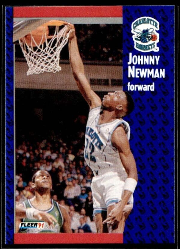 1991 Fleer Charlotte Hornets #23 Johnny Newman
