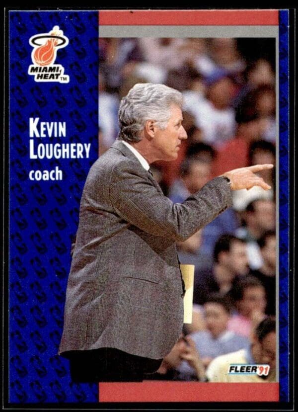 1991 Fleer Miami Heat #110 Kevin Loughery