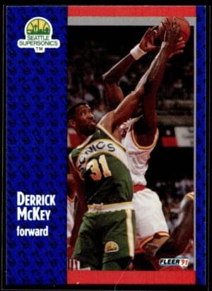 1991 Fleer Seattle SuperSonics #193 Derrick McKey