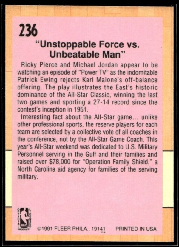 1991 Fleer  #236 1991 All-Star Game
