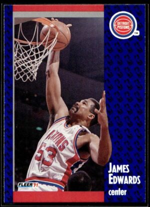 1991 Fleer Detroit Pistons #60 James Edwards
