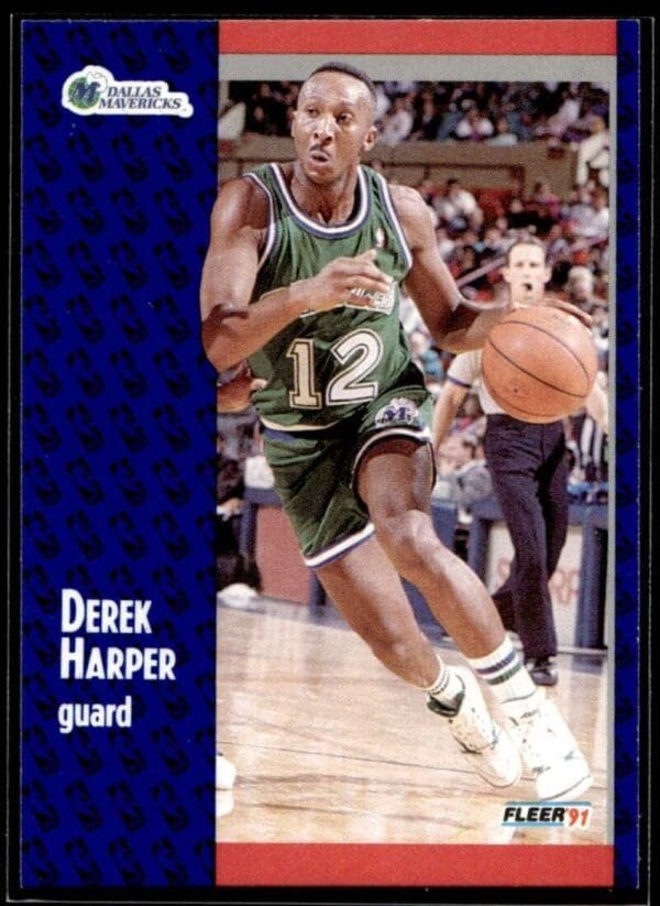 1991 Fleer Dallas Mavericks #45 Derek Harper