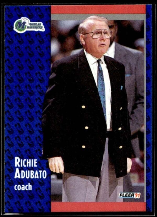 1991 Fleer Dallas Mavericks #42 Richie Adubato