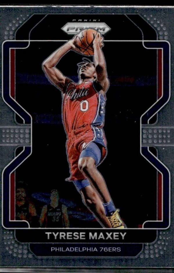 2021 Panini Prizm Philadelphia 76ers #28 Tyrese Maxey