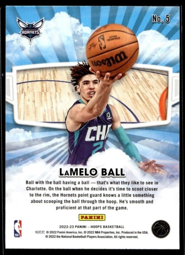 2022 Hoops Skyview Charlotte Hornets #5 LaMelo Ball