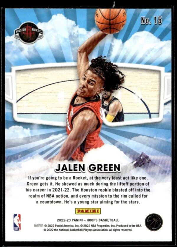 2022 Hoops Skyview Houston Rockets #15 Jalen Green