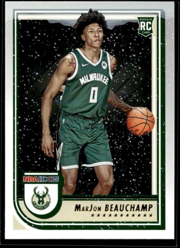 2022 Hoops Milwaukee Bucks #254 MarJon Beauchamp RC Rookie