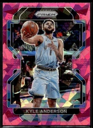 _10 2021-22 Panini Prizm Kyle Anderson Memphis Grizzlies #211 Pink Cracked Ice