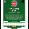 2021 Donruss Optic Detroit Pistons #126 Saddiq Bey