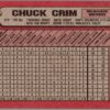 1989 Bowman Milwaukee Brewers #136 Chuck Crim