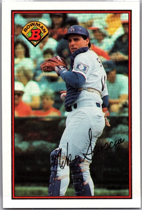_10 1989 Bowman Los Angeles Dodgers #342 Mike Scioscia