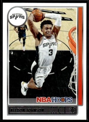 2021 NBA Hoops San Antonio Spurs #34 Keldon Johnson